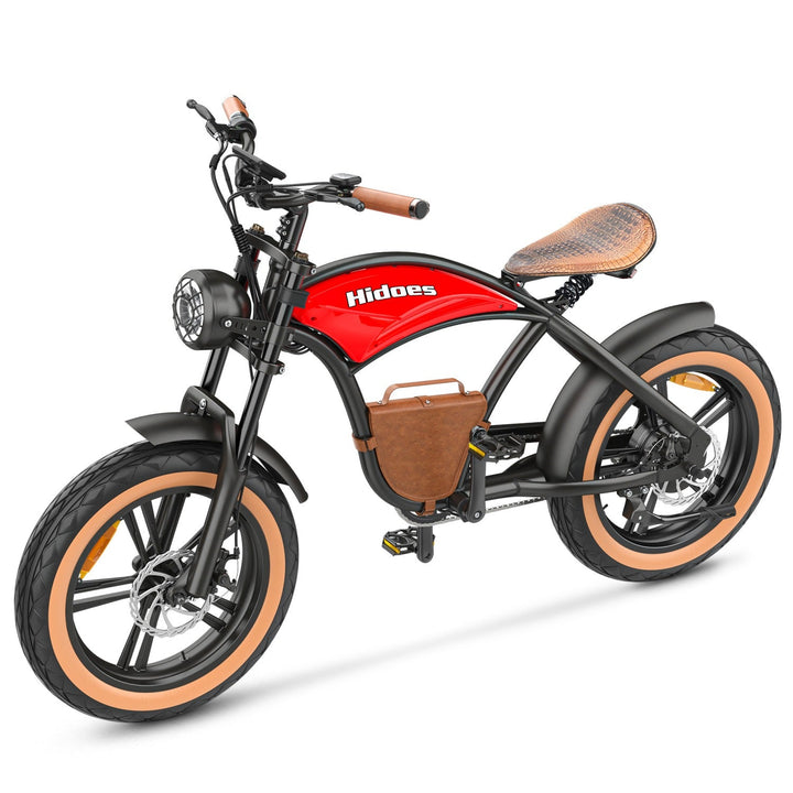 Hidoes® B10 -1000W Retro Vintage Fat Tyre Electric Bike-Electric Scooters London
